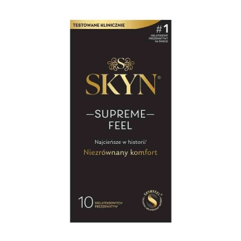 Prezerwatywy ultracienkie SKYN Supreme Feel poliizoprenowe 10 sztuk