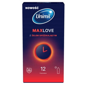 Prezerwatywy opóźniające Unimil Max Love 12 szt