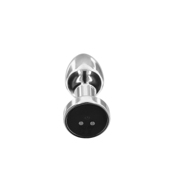 Korek analny wibrujący ToyJoy stalowy srebrny USB
