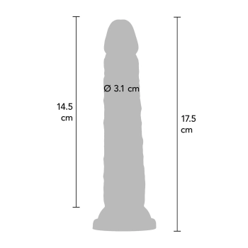 Deluxe Dual Density Dong 7 In Light skin tone