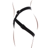 Uprząż strap on ToyJoy Get Real poliestrowa czarna