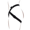 Uprząż strap on ToyJoy Get Real poliestrowa czarna