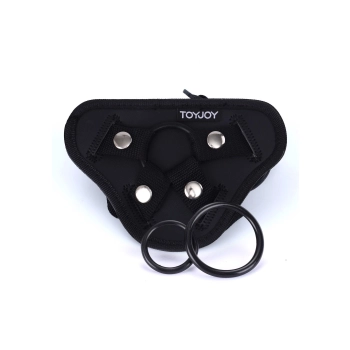 Uprząż strap on ToyJoy Get Real poliestrowa czarna