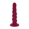 Ribbed Dong 6 Inch Red