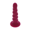 Ribbed Dong 6 Inch Red