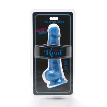 Happy Dicks 7.5in. with Balls Blue