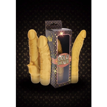 Gold Dicker Stim Vibrator Gold