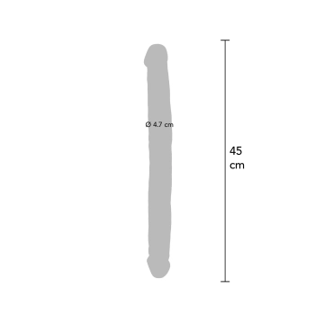 Double Dong 18 Inch Light skin tone