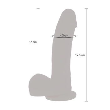 Wibrator realistyczny ToyJoy silikonowy z pilotem 19.5 cm