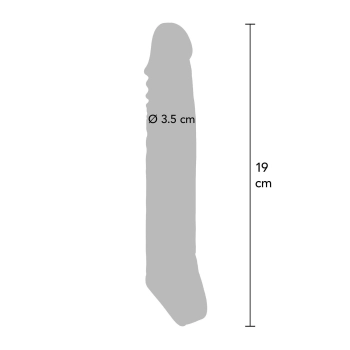 Nakładka erekcyjna ToyJoy Get Real Large 19 cm TPE