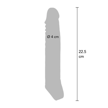 Przedłużka na penisa ToyJoy Get Real przezroczysta XLarge 22.5 cm