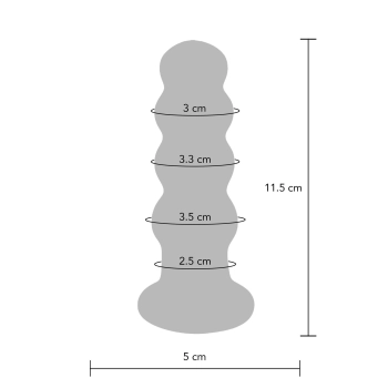 The Radiant Glass Buttplug Blue