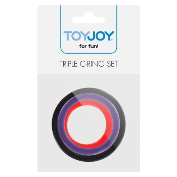 Pierścienie erekcyjne ToyJoy silikonowe multicolor 3 szt