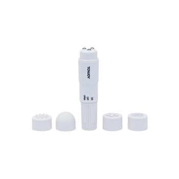 Mini wibrator ToyJoy Pocket Rocket biały 10,5 cm