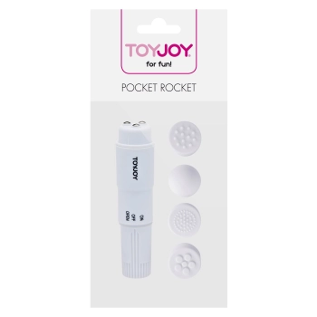Mini wibrator ToyJoy Pocket Rocket biały 10,5 cm