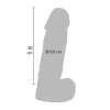 Dildo realistyczne ToyJoy Prince Of Namibia PVC czarny 20 cm
