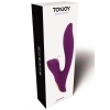 Wibrator silikonowy Athena Tapping Sensation fioletowy USB 20.5 cm