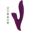 Wibrator silikonowy Athena Tapping Sensation fioletowy USB 20.5 cm
