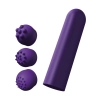 Wibrator kieszonkowy ToyJoy fioletowy 12 funkcji USB 6 cm