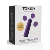Wibrator kieszonkowy ToyJoy fioletowy 12 funkcji USB 6 cm