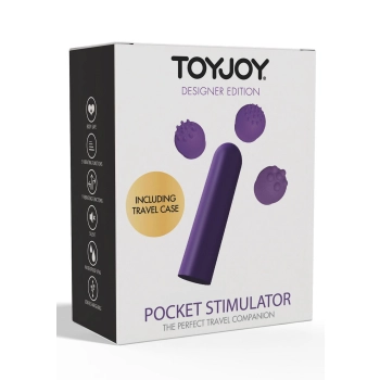 Wibrator kieszonkowy ToyJoy fioletowy 12 funkcji USB 6 cm