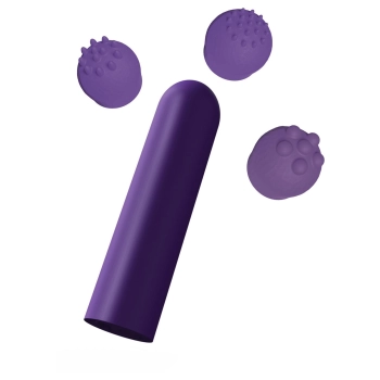 Wibrator kieszonkowy ToyJoy fioletowy 12 funkcji USB 6 cm