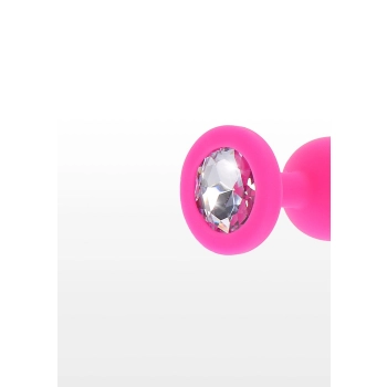 Korek analny Diamond Booty Jewel ToyJoy różowy 7 cm