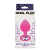 Korek analny Diamond Booty Jewel ToyJoy różowy 8 cm