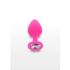 Korek analny Diamond Booty Jewel ToyJoy różowy 8 cm
