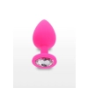 Korek analny z kryształkiem Diamond Booty Jewel różowy 9 cm