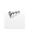 Korek analny Diamond Star Beads ToyJoy srebrny 10.5 cm