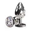 Korek analny Disco Diamond ToyJoy srebrny duży