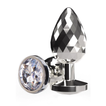 Korek analny Disco Diamond ToyJoy srebrny duży