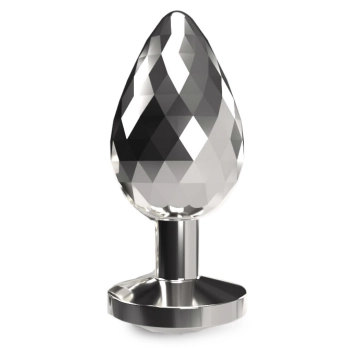 Korek analny Disco Diamond ToyJoy srebrny duży