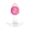 Korek analny ToyJoy Crystal Small silikonowy różowy 8,5 cm