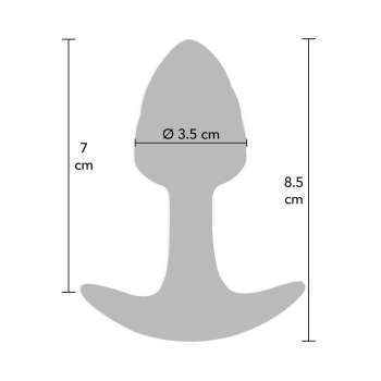 Korek analny ToyJoy Crystal Small silikonowy różowy 8,5 cm