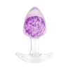Korek analny ToyJoy Crystal Medium fioletowy 9,5 cm