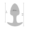 Korek analny ToyJoy Crystal Medium fioletowy 9,5 cm