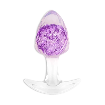 Korek analny ToyJoy Crystal Medium fioletowy 9,5 cm