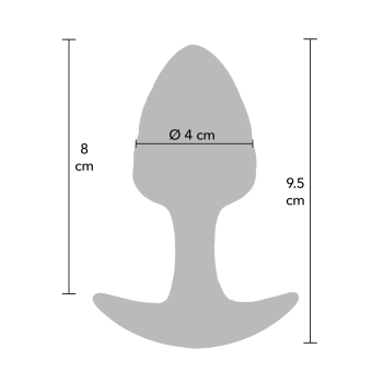 Korek analny ToyJoy Crystal Medium fioletowy 9,5 cm