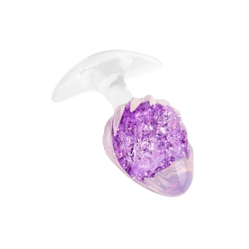 Korek analny ToyJoy Crystal Medium fioletowy 9,5 cm
