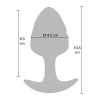 Korek analny ToyJoy Crystal Large silikonowy 10,5 cm