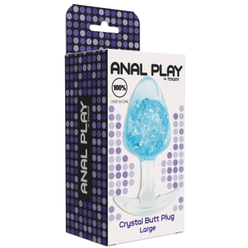 Korek analny ToyJoy Crystal Large silikonowy 10,5 cm