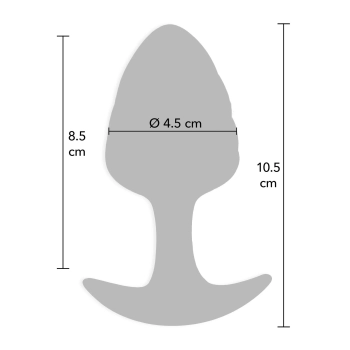 Korek analny ToyJoy Crystal Large silikonowy 10,5 cm