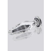 Korek analny szklany Star Sparkler ToyJoy przezroczysty 12 cm