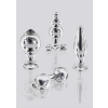 Korek analny szklany Star Sparkler ToyJoy przezroczysty 12 cm