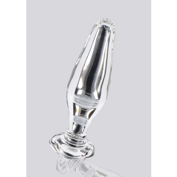 Korek analny szklany Star Sparkler ToyJoy przezroczysty 12 cm
