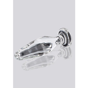 Korek analny szklany Star Sparkler ToyJoy przezroczysty 12 cm