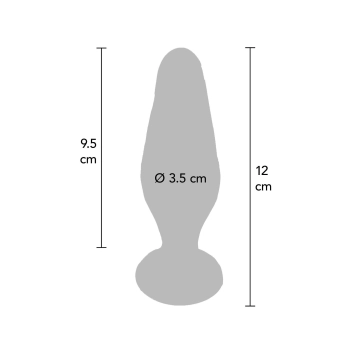Korek analny szklany Star Sparkler ToyJoy przezroczysty 12 cm