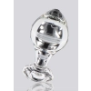 Szklany korek analny Brilliant Star ToyJoy przezroczysty 9 cm